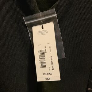 Black Ribbed Dress- XXLarge